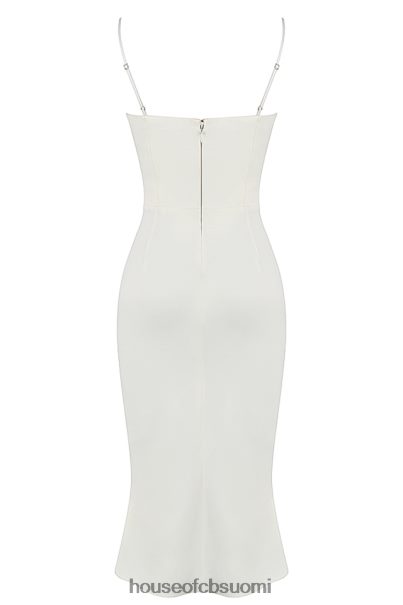 House of CB amalia norsunluu satiininen leikkaus korsetti mekko Z000Z450 vaatetus