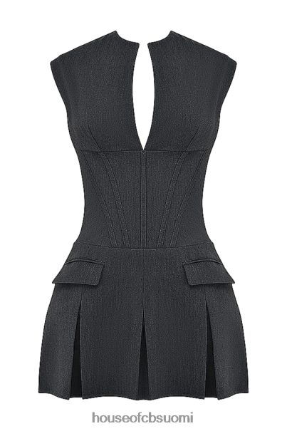 House of CB eleanor charcoal laskostettu korsettimekko Z000Z160 vaatetus