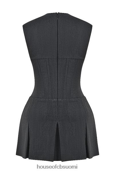 House of CB eleanor charcoal laskostettu korsettimekko Z000Z160 vaatetus