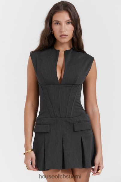 House of CB eleanor charcoal laskostettu korsettimekko Z000Z160 vaatetus