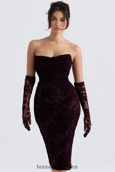 House of CB isadora black cherry devore korsettimekko Z000Z351 vaatetus