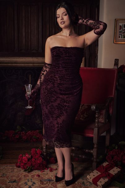 House of CB isadora black cherry devore korsettimekko Z000Z351 vaatetus