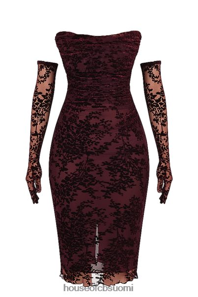House of CB isadora black cherry devore korsettimekko Z000Z351 vaatetus