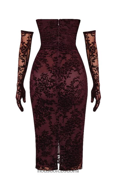 House of CB isadora black cherry devore korsettimekko Z000Z351 vaatetus