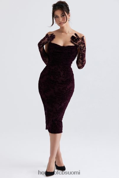 House of CB isadora black cherry devore korsettimekko Z000Z351 vaatetus
