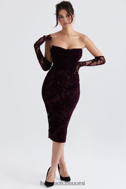 House of CB isadora black cherry devore korsettimekko Z000Z351 vaatetus