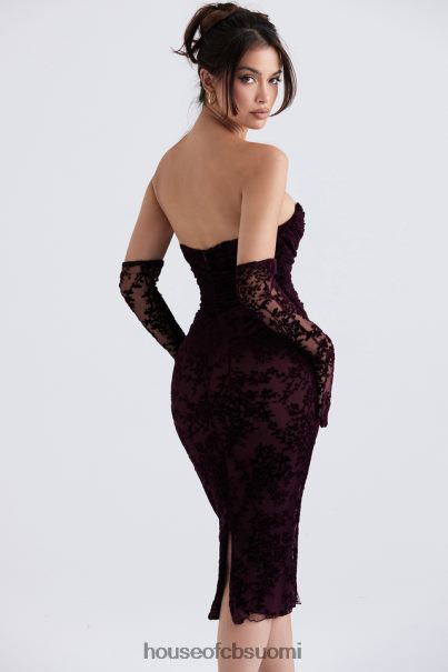 House of CB isadora black cherry devore korsettimekko Z000Z351 vaatetus