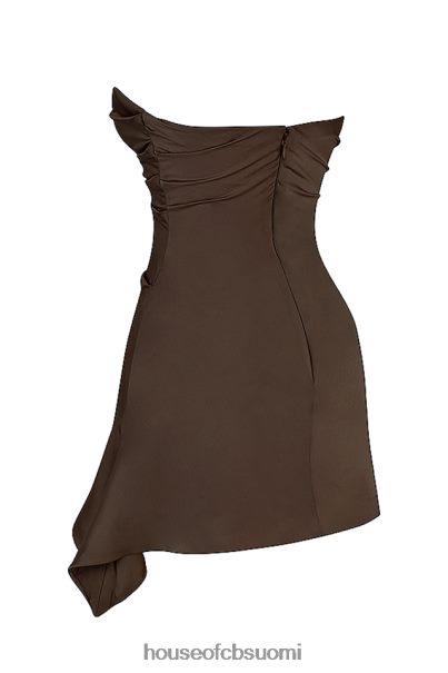 House of CB jasmine suklaalla draped olkaimeton korsetti mekko Z000Z418 vaatetus