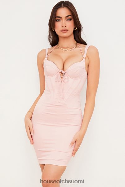 House of CB marsha vauvan pinkki satiinikorsettimekko Z000Z541 vaatetus