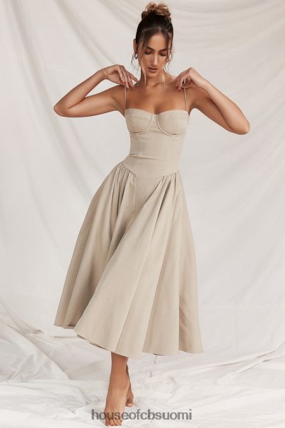 House of CB samaria taupe korsetti aurinkomekko Z000Z217 vaatetus