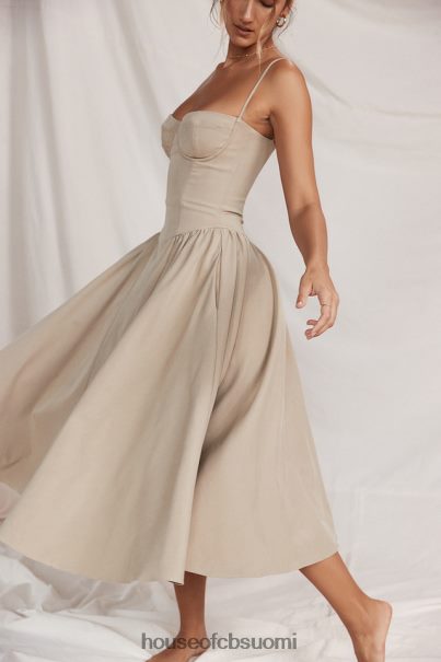 House of CB samaria taupe korsetti aurinkomekko Z000Z217 vaatetus