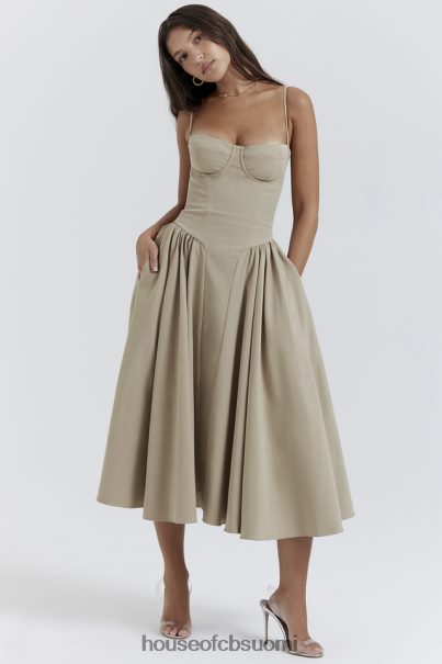 House of CB samaria taupe korsetti aurinkomekko Z000Z217 vaatetus