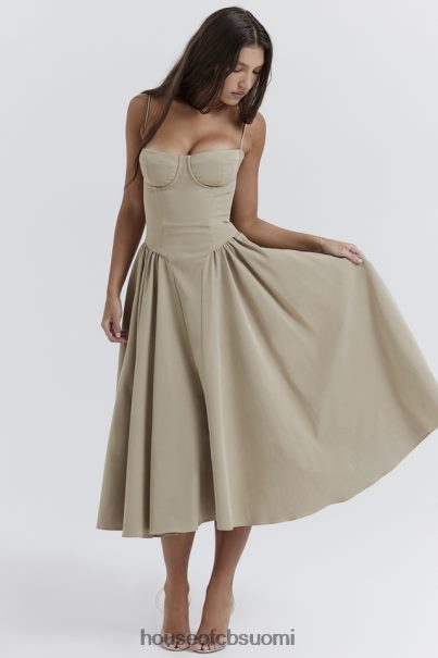 House of CB samaria taupe korsetti aurinkomekko Z000Z217 vaatetus