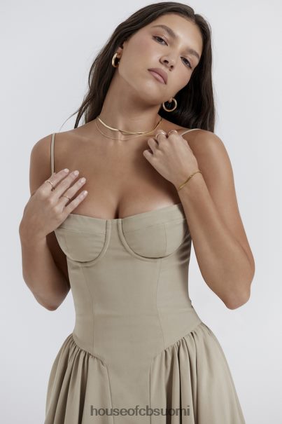 House of CB samaria taupe korsetti aurinkomekko Z000Z217 vaatetus