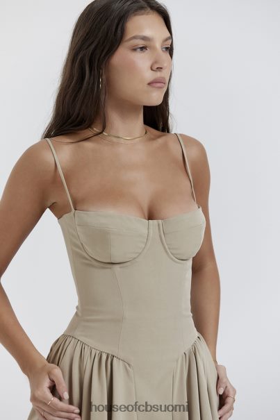 House of CB samaria taupe korsetti aurinkomekko Z000Z217 vaatetus