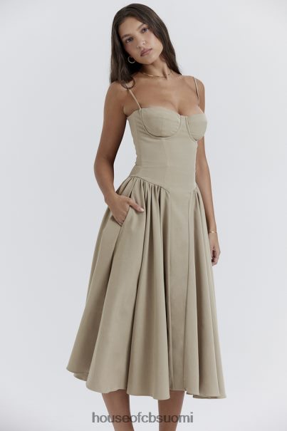 House of CB samaria taupe korsetti aurinkomekko Z000Z217 vaatetus