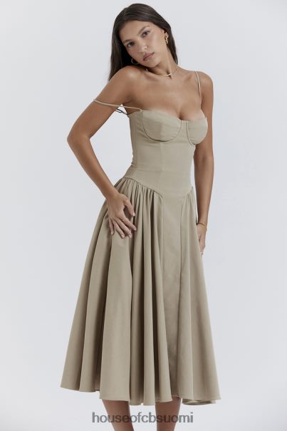 House of CB samaria taupe korsetti aurinkomekko Z000Z217 vaatetus