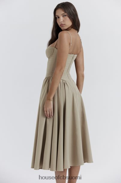 House of CB samaria taupe korsetti aurinkomekko Z000Z217 vaatetus