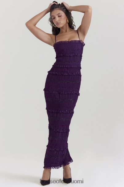 House of CB solana grape sequin laskos korsetti mekko Z000Z121 vaatetus