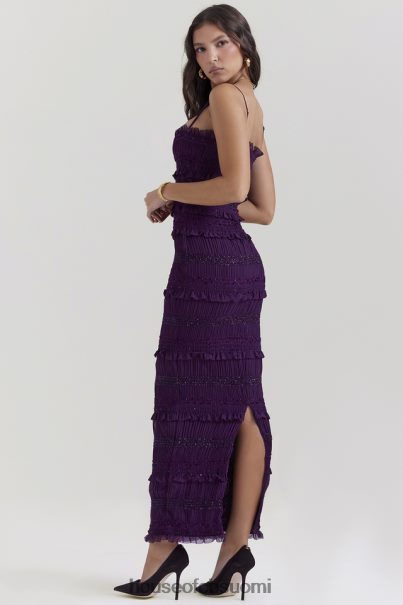 House of CB solana grape sequin laskos korsetti mekko Z000Z121 vaatetus