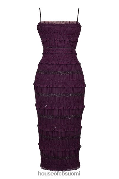 House of CB solana grape sequin laskos korsetti mekko Z000Z121 vaatetus