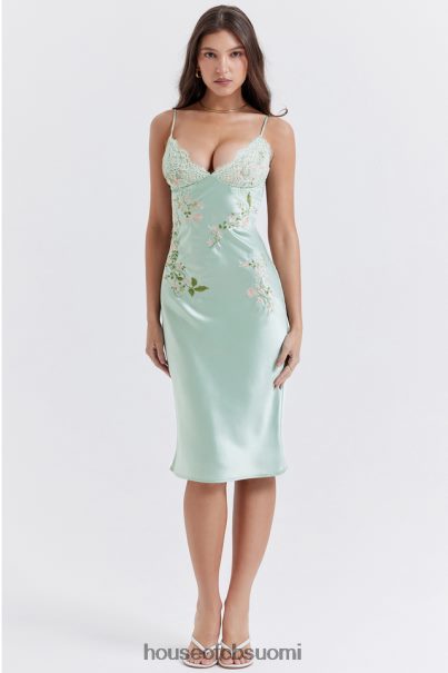 House of CB fallon light jade brodeerattu liukumekko Z000Z240 vaatetus