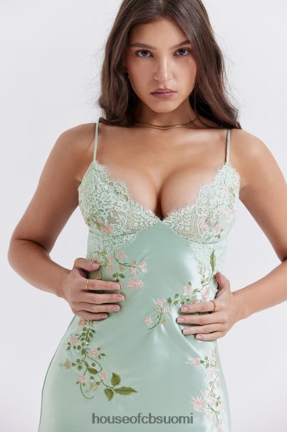 House of CB fallon light jade brodeerattu liukumekko Z000Z240 vaatetus