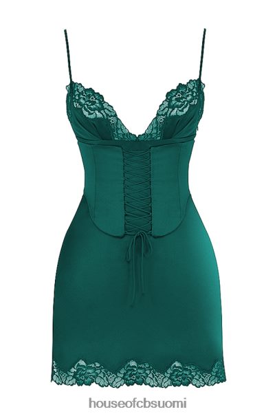 House of CB soraya forest satiininen slip mekko Z000Z336 vaatetus
