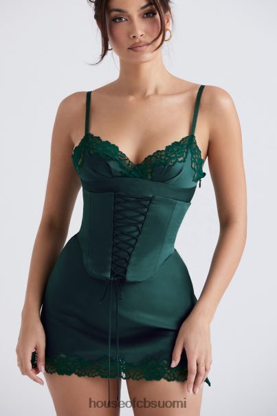 House of CB soraya forest satiininen slip mekko Z000Z336 vaatetus