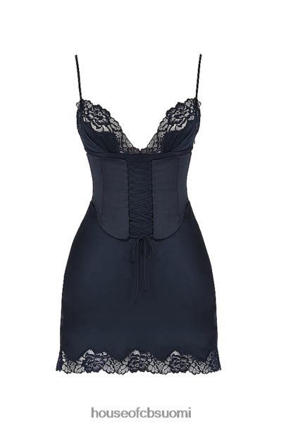 House of CB soraya laivastonsininen satiininen slip-mekko Z000Z372 vaatetus