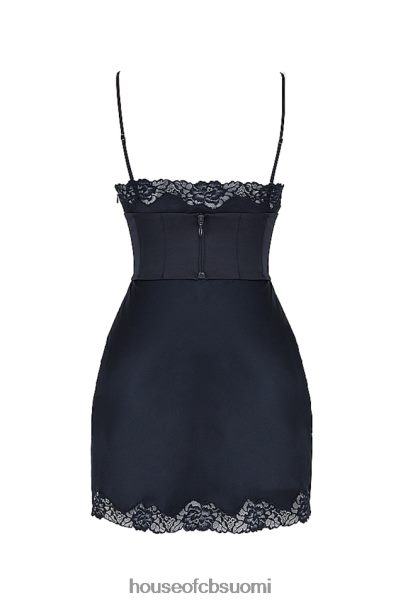 House of CB soraya laivastonsininen satiininen slip-mekko Z000Z372 vaatetus