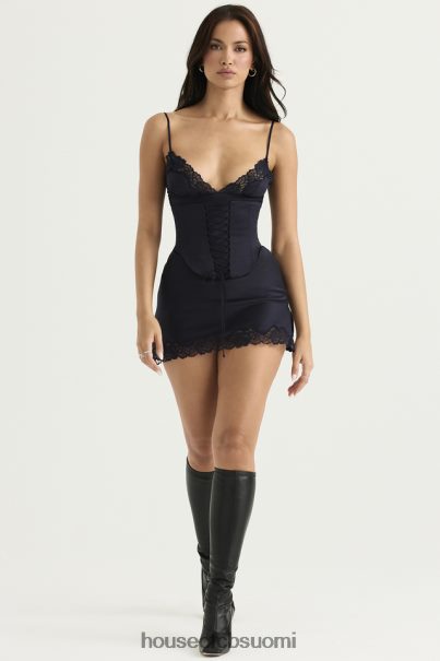House of CB soraya laivastonsininen satiininen slip-mekko Z000Z372 vaatetus