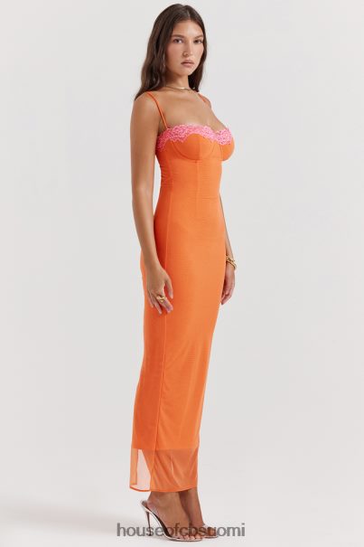 House of CB aiza flame orange maxi mekko Z000Z192 vaatetus