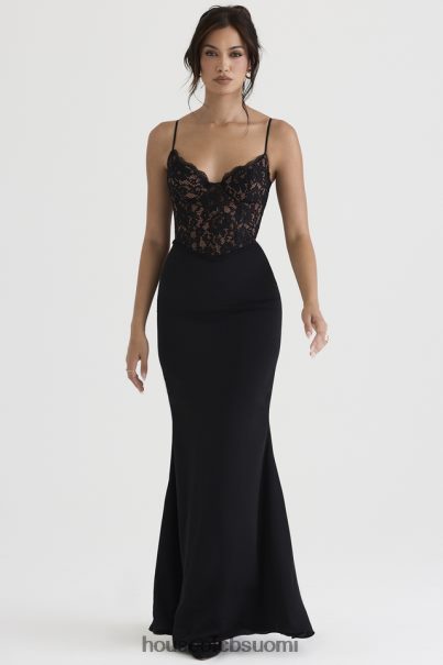 House of CB cara musta korsetti maxi mekko Z000Z382 vaatetus