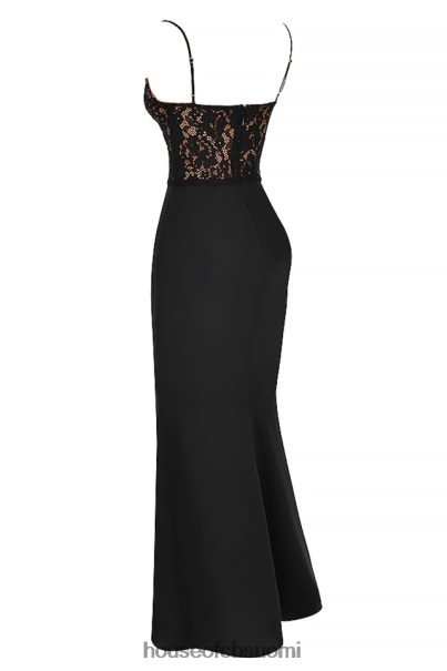 House of CB cara musta korsetti maxi mekko Z000Z382 vaatetus