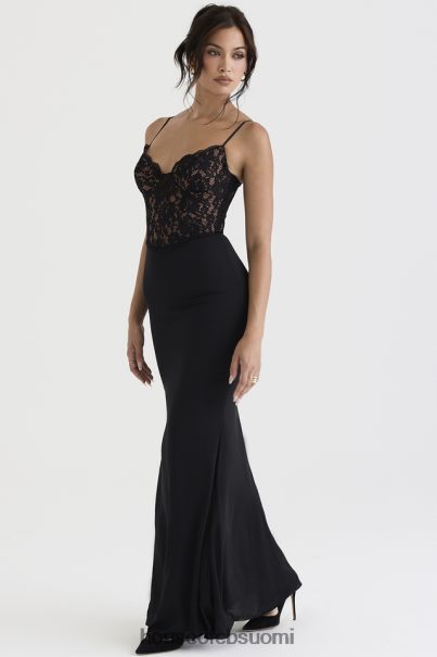 House of CB cara musta korsetti maxi mekko Z000Z382 vaatetus