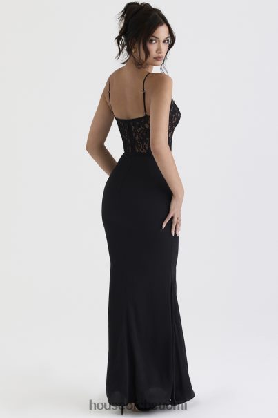 House of CB cara musta korsetti maxi mekko Z000Z382 vaatetus