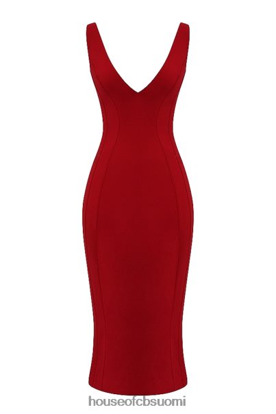House of CB cece red rose plunge maxi mekko Z000Z303 vaatetus