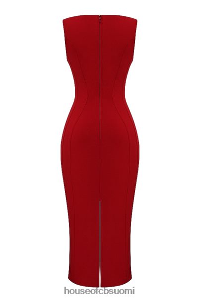 House of CB cece red rose plunge maxi mekko Z000Z303 vaatetus