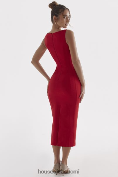 House of CB cece red rose plunge maxi mekko Z000Z303 vaatetus