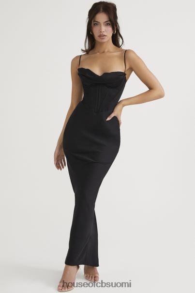 House of CB charmaine musta korsetti maxi mekko Z000Z474 vaatetus