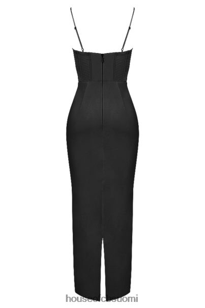 House of CB charmaine musta korsetti maxi mekko Z000Z474 vaatetus
