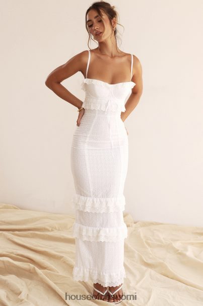 House of CB eve valkoinen broderie maxi mekko Z000Z228 vaatetus