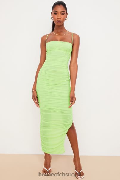 House of CB fornarina lime organza verkkomaksimekko Z000Z544 vaatetus