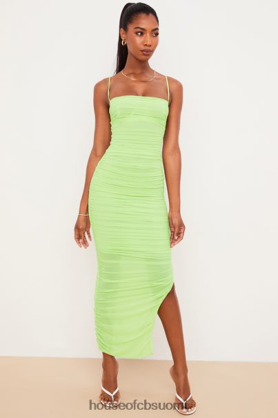 House of CB fornarina lime organza verkkomaksimekko Z000Z544 vaatetus