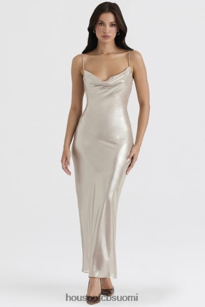 House of CB leia samppanja shimmer alaselkäinen maximekko Z000Z375 vaatetus