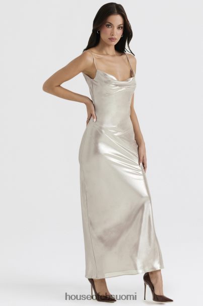 House of CB leia samppanja shimmer alaselkäinen maximekko Z000Z375 vaatetus