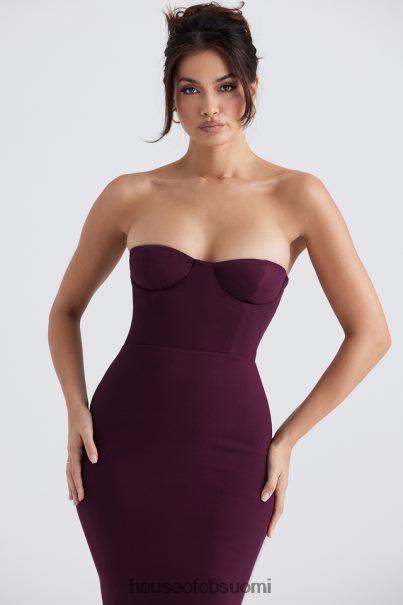 House of CB lucia grape olkaimeton korsetti maxi mekko Z000Z342 vaatetus
