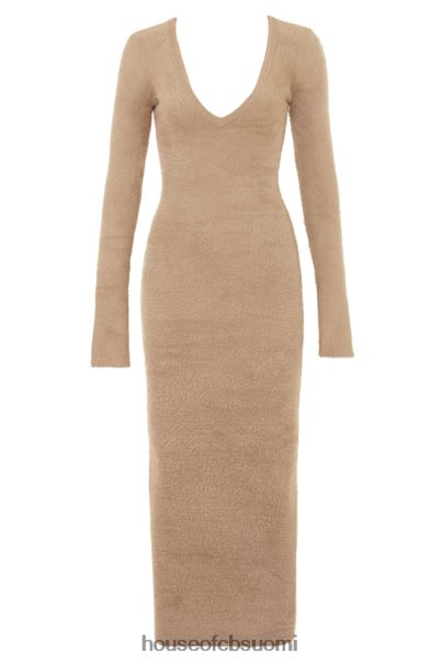 House of CB lucille camel fuzzy maxi mekko Z000Z312 vaatetus