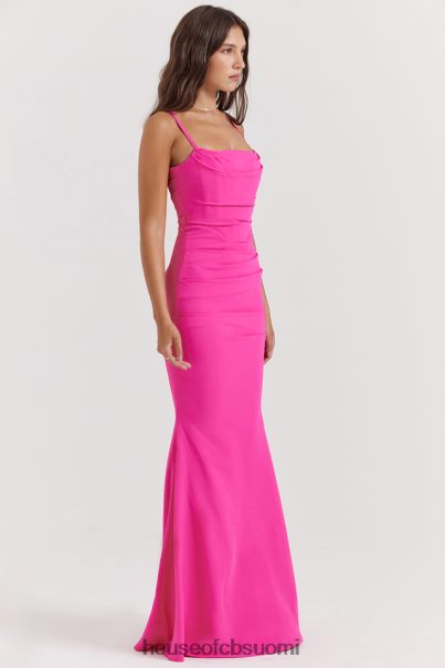 House of CB milena hot pink korsetti maxi mekko Z000Z181 vaatetus